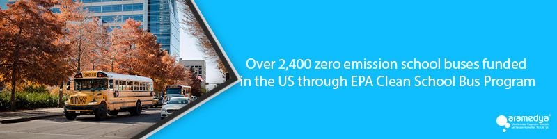 Over 2,400 zero emission school buses funded in the US through EPA Clean School Bus Program